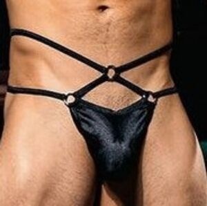 Andrew Christian Men's Gloss Ring Thong Underwear New Size Large
